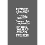 Oto Arka Cam Sticker Model 55 Beyaz 40*20 cm - Siyah - Standart