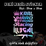 Oto Arka Cam Yazıları Sticker - Hologram Etiket Yapıştırma