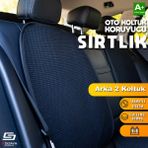Oto Arka Koltuk Sırt Koruyucu Kılıf Siyah Universal 2 Parça A+ Kalite - renk