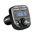 Oto Çakmaklık Araç Kiti Fm Transmitter Bluetooth Kablosuz Usb Mp3