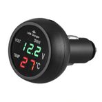 Oto Çakmaklık Usb Şarj Soketi Voltmetre Termometre 12/24V (483544352)