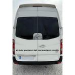 Oto Cam Yazı Sözleri Ticari-Servis-Dolmuş-Panelvan Uzun Sticker Model 17 - Renkli - Standart
