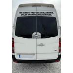 Oto Cam Yazı Sözleri Ticari-Servis-Dolmuş-Panelvan Uzun Sticker Model 41 - standart - Renkli