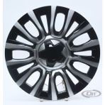 Oto Cirit Jant Kapağı Siyah-Gri Kırılmaz 15" Egea Model (Amblem Hediyeli) (1 Adet)