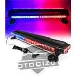 Oto Çizgi Mıknatıslı Tepe Çakar Lamba Çift Taraflı 54 LED Mavi-Kırmızı 7 Modlü 12V 24V 70 cm