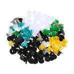 Oto Fastener Klipler 100 ADET Araba Karışık Evrensel Kapı Trim Paneli Perçin tampon Plastik Klip Araba Tutucu Klipler Araba Aksesuarları Tüm Araba için