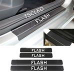 Oto Flash Karbon Kapı Eşiği Koruma Sticker Yapıştırma (4adet)