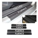 Oto Fluence Karbon Kapı Eşiği Koruma Sticker (4 Adet)