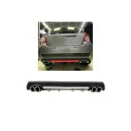 Oto h.i.t. Chevrolet Aveo Uyumlu Body Kit Difüzör 4 Çıkış Yuvarlak Gri Model 3