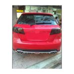 Oto H.i.t. Chevrolet Lacetti Uyumlu Body Kit Difüzör 4 Çıkış Yuvarlak Gri Model 1