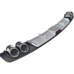 Oto H.i.t. Citroen C4 Uyumlu Body Kit Difüzör 4 Çıkış Gri Yuvarlak