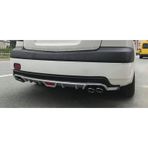 Oto H.i.t. Fiat Doblo D1 Uyumlu Body Kit Difüzör 4 Çıkış Yuvarlak Gri Model 1