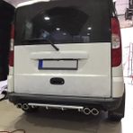 Oto h.i.t. Fiat Doblo D2 Uyumlu Body Kit Difüzör 4 Çıkış Yuvarlak Gri Model 3