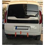 Oto H.i.t. Fiat Doblo D4 Uyumlu Body Kit Difüzör 4 Çıkış Siyah Yuvarlak