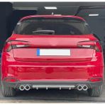 Oto h.i.t. Fiat Egea Hatchback Uyumlu Body Kit Difüzör 4 Çıkış Yuvarlak Gri Model 3
