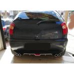Oto H.i.t. Fiat Palio İlk Kasa Uyumlu Body Kit Difüzör 4 Çıkış Gri Yuvarlak Uyumlu