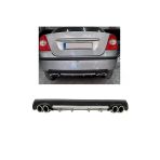 Oto h.i.t. Ford Focus 2 Sedan Uyumlu Body Kit Difüzör 4 Çıkış Yuvarlak Gri Model 3