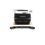 Oto H.i.t. Ford Focus 2,5 Hatchback Uyumlu Body Kit Difüzör 4 Çıkış Siyah Yuvarlak