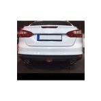 Oto H.i.t. Ford Focus 3 Uyumlu Body Kit Difüzör 4 Çıkış Siyah Yuvarlak