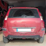 Oto H.i.t. Ford Fusıon Uyumlu Body Kit Difüzör 4 Çıkış Yuvarlak Siyah Model 2