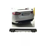 Oto h.i.t. Ford Mondeo Uyumlu Body Kit Difüzör 4 Çıkış Yuvarlak Gri Model 3