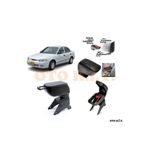 Oto h.i.t. Hyundai Accent Yumurta Kasa Uyumlu Kol Dayama ve Kolçak Bardaklıklı Ayarlanabilir Siyah Deri