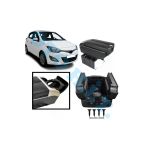 Oto h.i.t. Hyundai I20 2012 Uyumlu Kol Dayama Kolçak Usb'li Bardaklıklı Çift Açılır Siyah Deri 1.sınıf Kaliteli