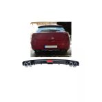 Oto H.i.t. Hyundai İ30 Uyumlu Body Kit Difüzör 4 Çıkış Siyah Yuvarlak