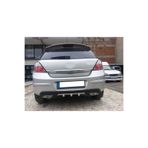 Oto H.i.t. Opel Astra H Uyumlu Body Kit Difüzör 2 Çıkış Gri Kare
