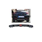 Oto H.i.t. Opel Astra J Hatchback Uyumlu Body Kit Difüzör 4 Çıkış Siyah Yuvarlak