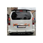 Oto H.i.t. Peugeot Partner Uyumlu Body Kit Difüzör 2 Çıkış Gri Kare