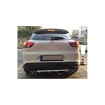 Oto h.i.t. Renault Clio 4 Station Uyumlu Body Kit Difüzör 4 Çıkış Yuvarlak Gri Model 3