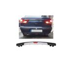 Oto H.i.t. Renault Megane 1 Uyumlu Body Kit Difüzör 4 Çıkış Gri Yuvarlak