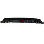 Oto H.i.t. Renault Scenic 2 Uyumlu Body Kit Difüzör 4 Çıkış Yuvarlak Siyah Model 2