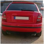 Oto H.i.t. Skoda Fabia Uyumlu Body Kit Difüzör 4 Çıkış Yuvarlak Siyah Model 2