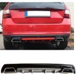 OTO H.İ.T. SKODA SCALA UYUMLU BODY KİT DİFÜZÖR 2 ÇIKIŞ KARE GRİ MODEL 3
