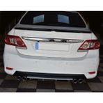 Oto h.i.t. Toyota Corolla 06-12 Uyumlu Body Kit Difüzör 4 Çıkış Yuvarlak Gri Model 3