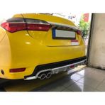 Oto H.i.t. Toyota Corolla 12-19 Makyajlı Uyumlu Body Kit Difüzör 4 Çıkış Yuvarlak Gri Model 1