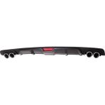 Oto H.i.t. Volkswagen Polo 04-09 Uyumlu Body Kit Difüzör 4 Çıkış Siyah Yuvarlak