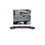 Oto H.i.t. Volkswgen Caddy Uyumlu Body Kit Difüzör 4 Çıkış Siyah Yuvarlak