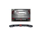 Oto H.i.t. Volvo S40 Uyumlu Body Kit Difüzör 4 Çıkış Siyah Yuvarlak