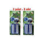 Oto kalorifer ızgara geçme koku 2 paket (8 adet) oto kokusu magnolia mavi
