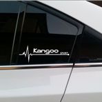 Oto Kangoo Nabız Kalp Atışı Sticker 2 Adet Kelebek Cam
