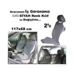 Oto Kılıfcı Atlet Koltuk Kılıfı Oto Koltuk Kılıfı Atlet Model Gri Siyah