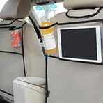 Oto Koltuk Arkası Cepli Şeffaf Telefon Tablet Ve İçecek Organizeri
