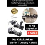 Oto Koltuk Arkası Telefon Tablet Tutucu Askılık Mesafe Ayarlı Uzayan Ayarlanabilir Sağlam Organizer