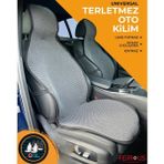 Oto Koltuk Koruyucu Kılıf Terletmez Kilim Seti 2 Ön+1 Arka 3lü Set Universal - Siyah - Beyaz