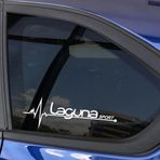 Oto Laguna Yan Cam Sticker Oto Kapı Çıkartma Tuning Aksesuar 20 Cm X 7 Cm