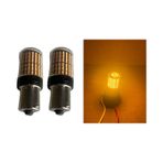 Oto Led Sinyal Ampulü Turuncu 93 Düz Tırnak Py21w 144 Led 2 Adet