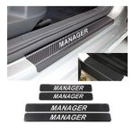 Oto Manager Karbon Kapı Eşiği Koruma Sticker (4 Adet)